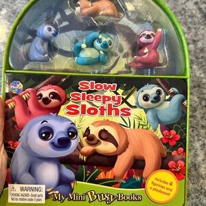 Slow Sleepy Sloths Toy/ book  Set